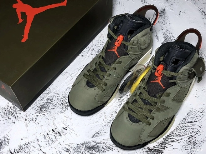 Reps TBK x Jordan Travis Medium CN1084-200 Air Olive Scott 6 0728